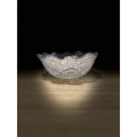 Cut Glass Bowl from American Brilliant Period ANTIQUE - Picture 2 of 7